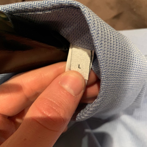 Armani Collezioni Sport Shirt Light Blue Large - Picture 4 of 5